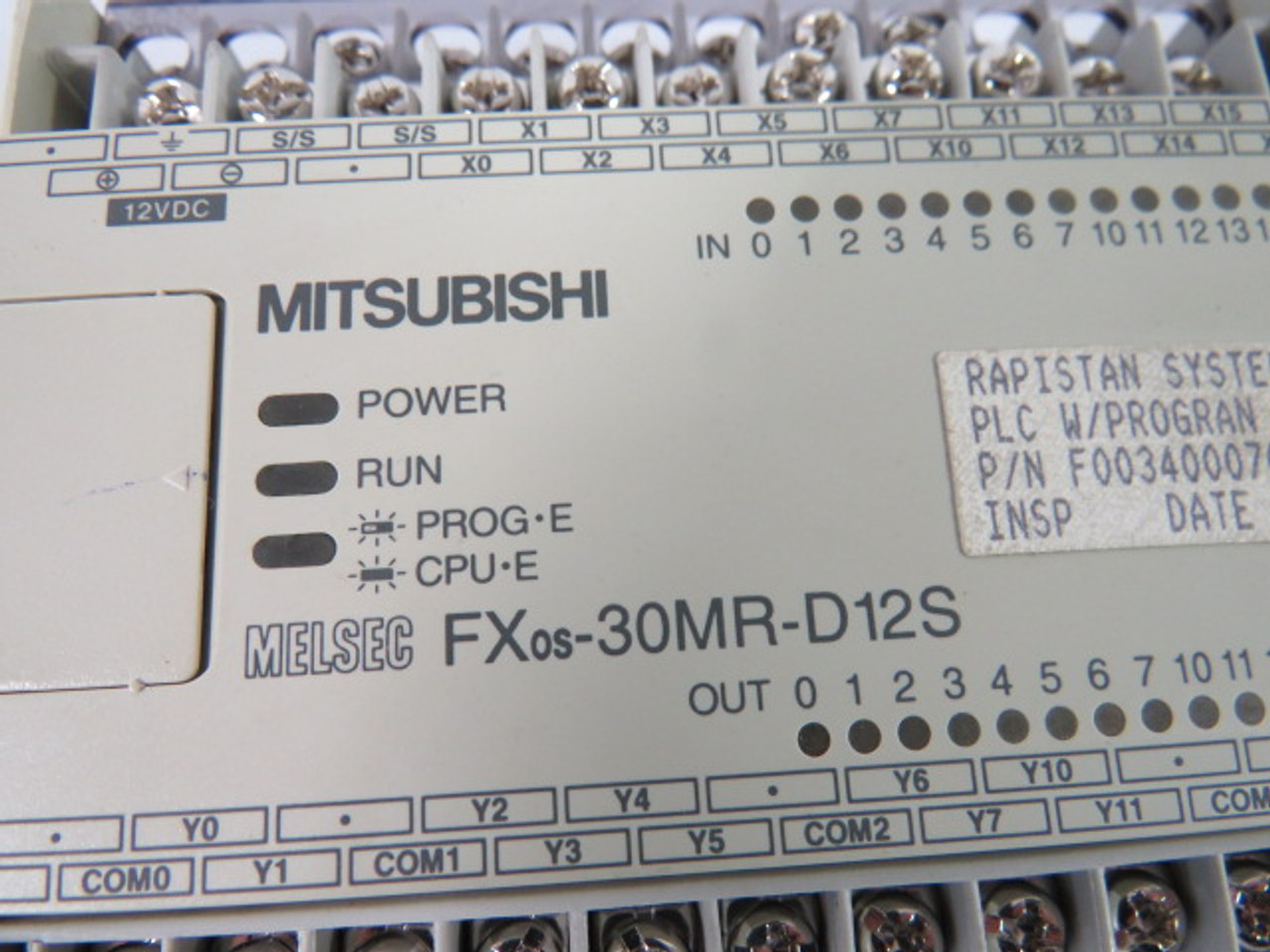 Mitsubishi Electric FX0S-30MR-D12S Programmable Controller 12VDC 8W USED