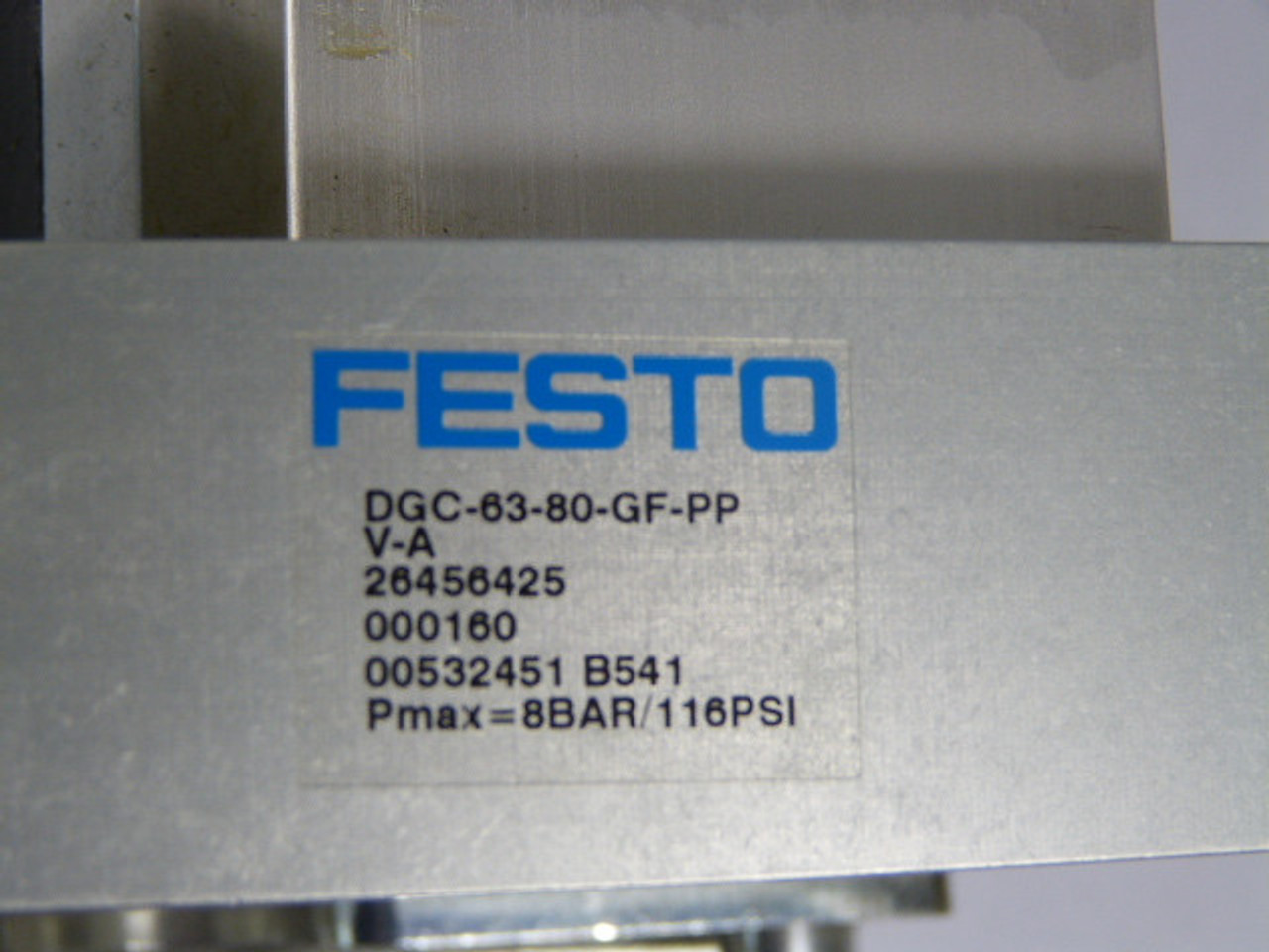 Festo DGC-63-80-GF-PPV-A Pneumatic Linear Drive USED