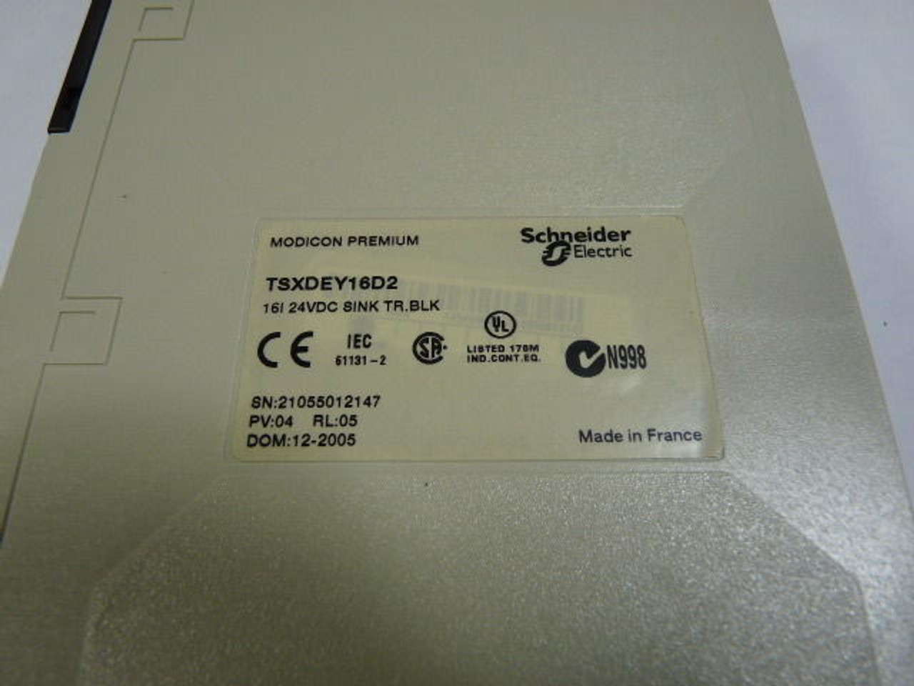 Schneider TSXDEY16D2 Input Module 24VDC USED