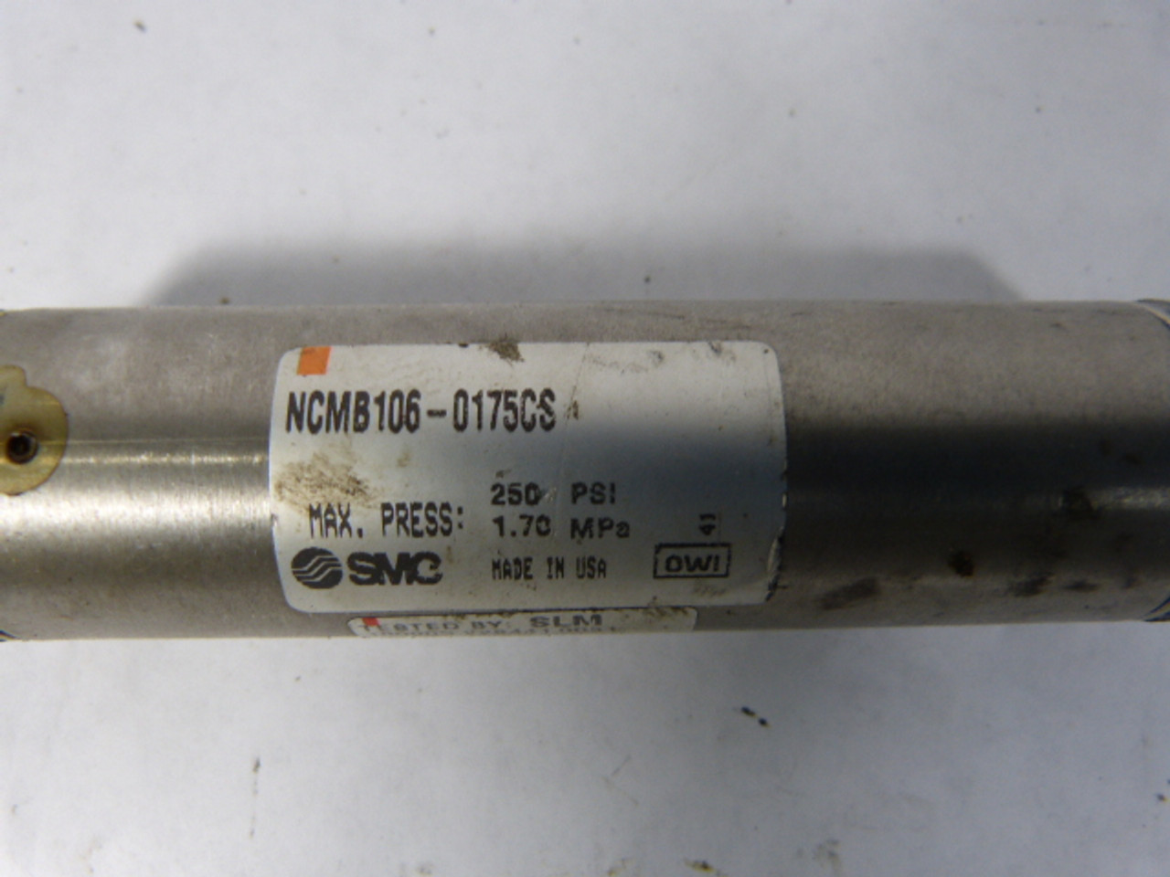 SMC NCMB106-0175CS Pneumatic Actuator 1-1/16 Bore Spring USED