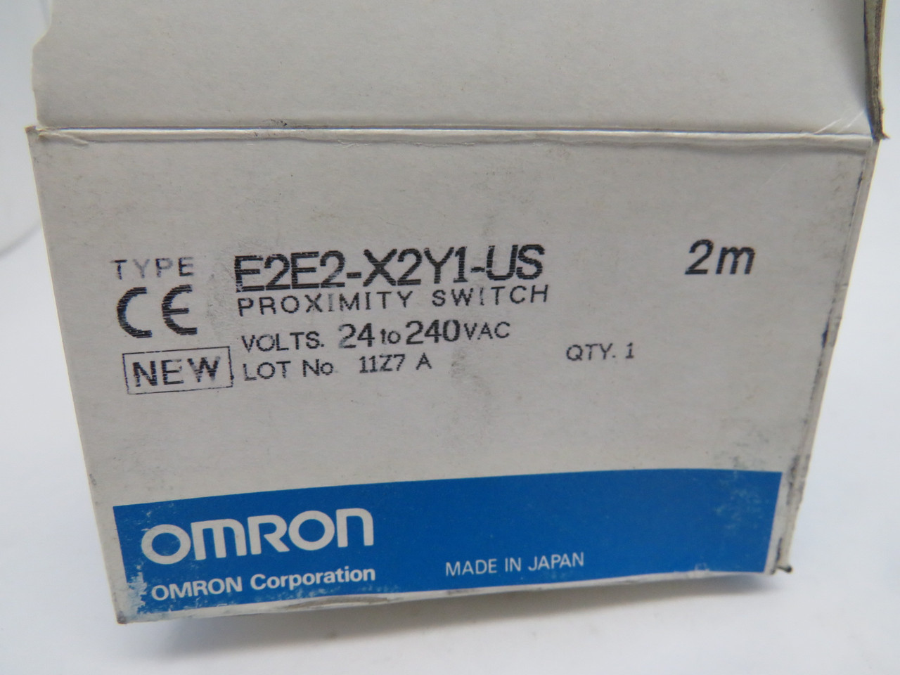 Omron E2E2-X2Y1-US Proximity Switch 24-240VAC 2M Cable  NEW