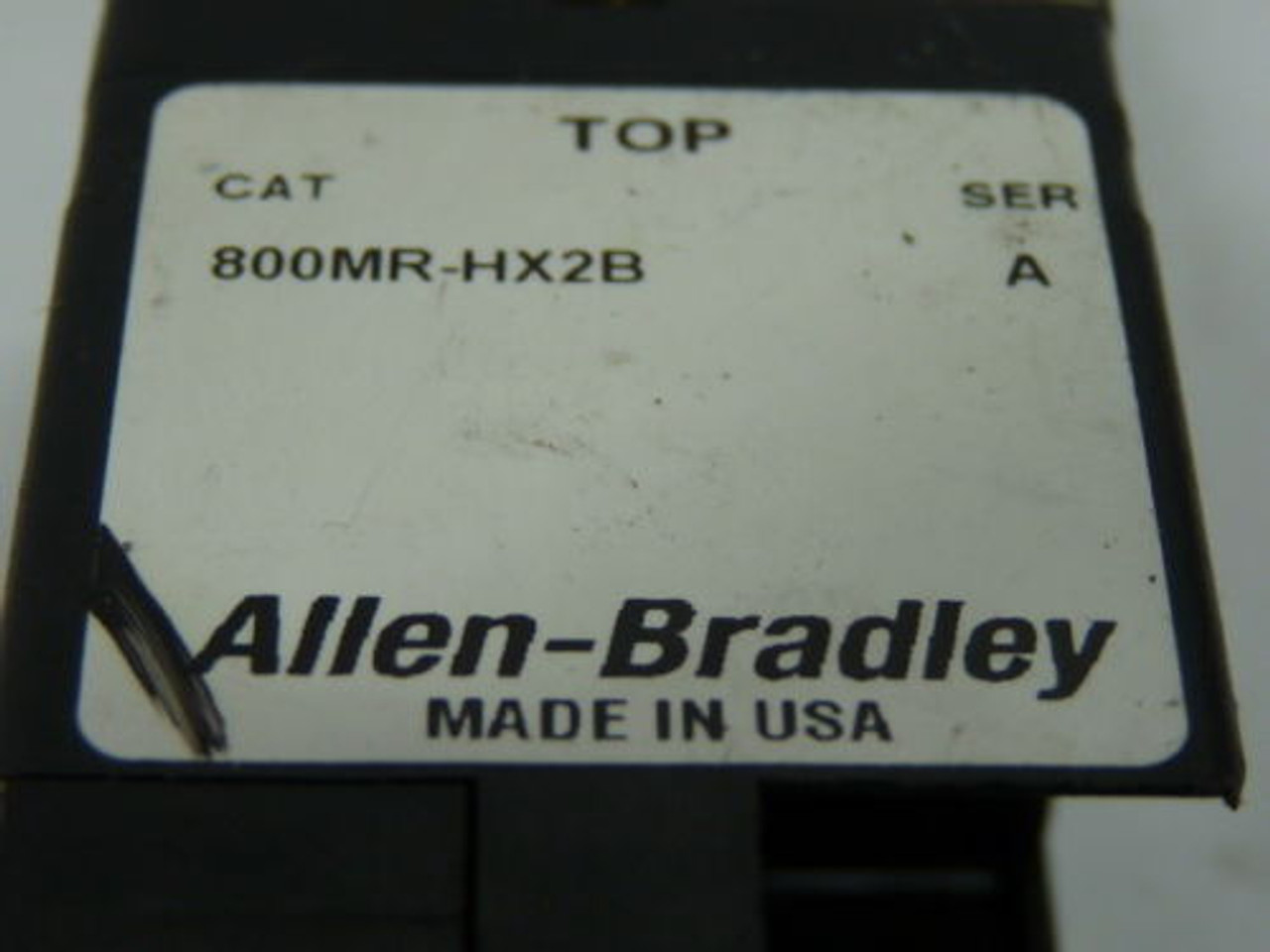 Allen-Bradley 800MR-HX2BA Series A Two Position Selector Switch USED