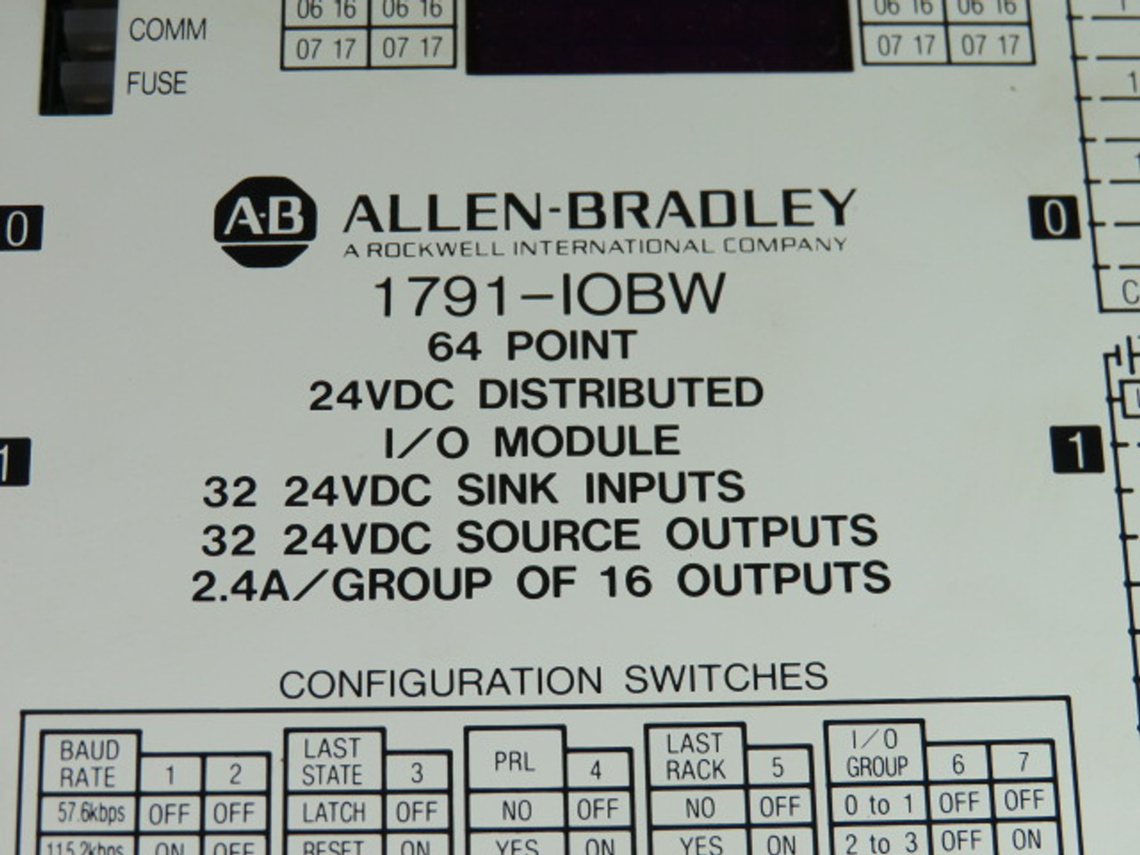 Allen-Bradley 1791-IOBW Series A Distribution Block 24V Dc  NEW