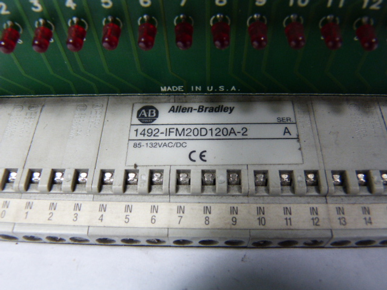 Allen-Bradley 1492-IFM20D120A-2 Digital IFM 20pt 120VAC LED Indicators USED