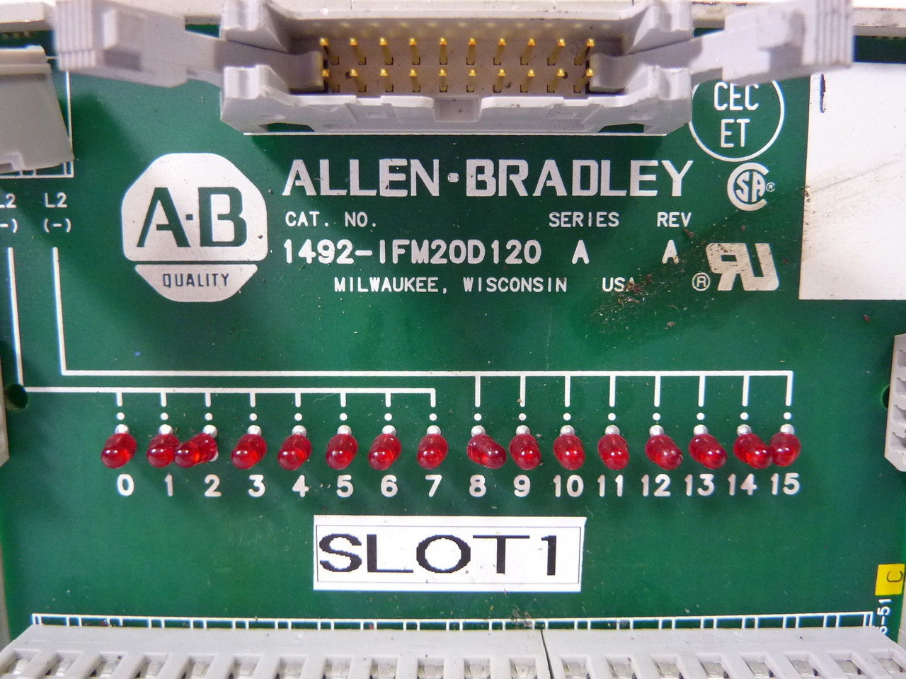Allen-Bradley 1492-IFM20D-120 20-point Digital IFM w/ LED 120V USED