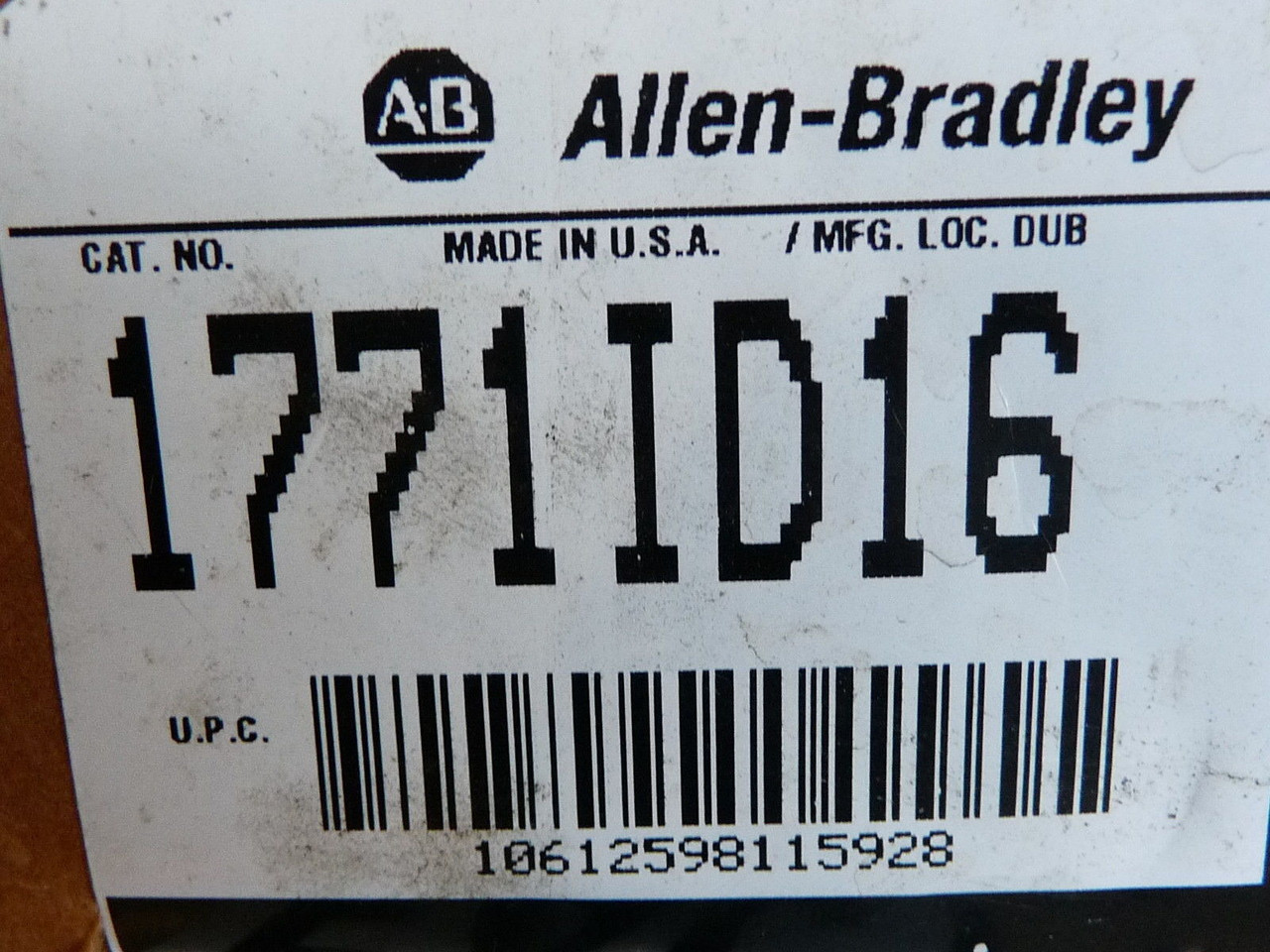 Allen-Bradley 1771-ID16 Series A 16-Point Isolated Input Module PLC5 120VAC ! NEW !