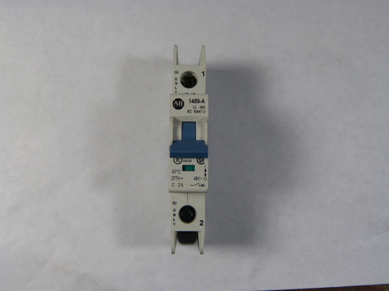Allen-Bradley 1489-A1C020 Miniature Circuit Breaker 2A 1-Pole 277VAC ! NOP !