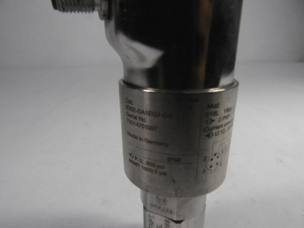 Allen-Bradley 836E-DA1EQ1-D4 Pressure Switch 0-580 PSI USED