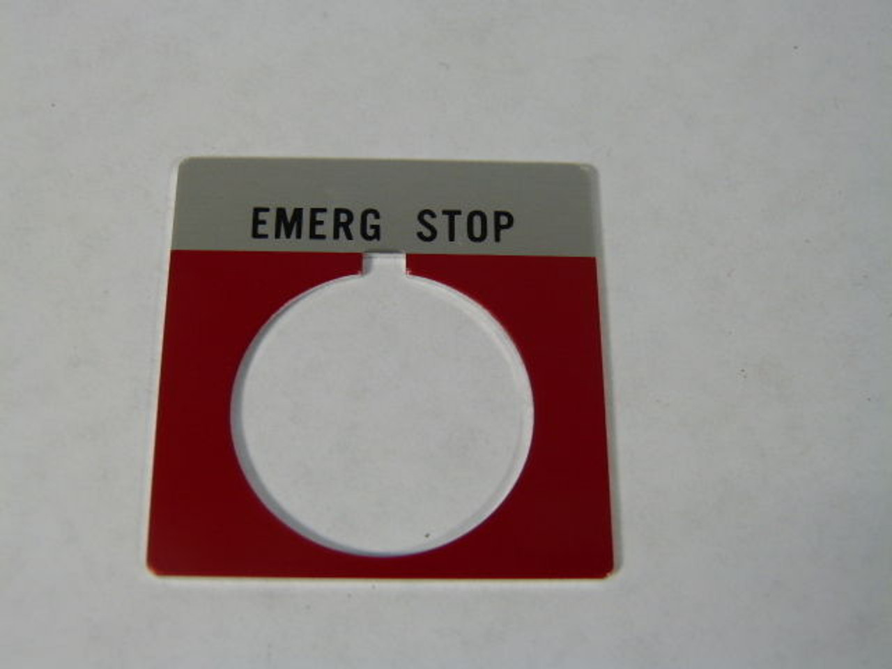 Allen-Bradley 800T-X504 Legend Plate - Emergency Stop ! NEW !