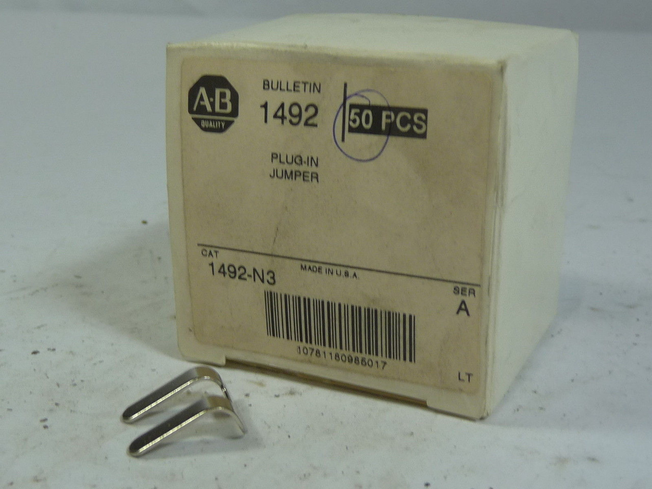 Allen-Bradley 1492-N3 Side Jumper 10mm Center-to-Center 2-Pole 50-Pk ! NEW !