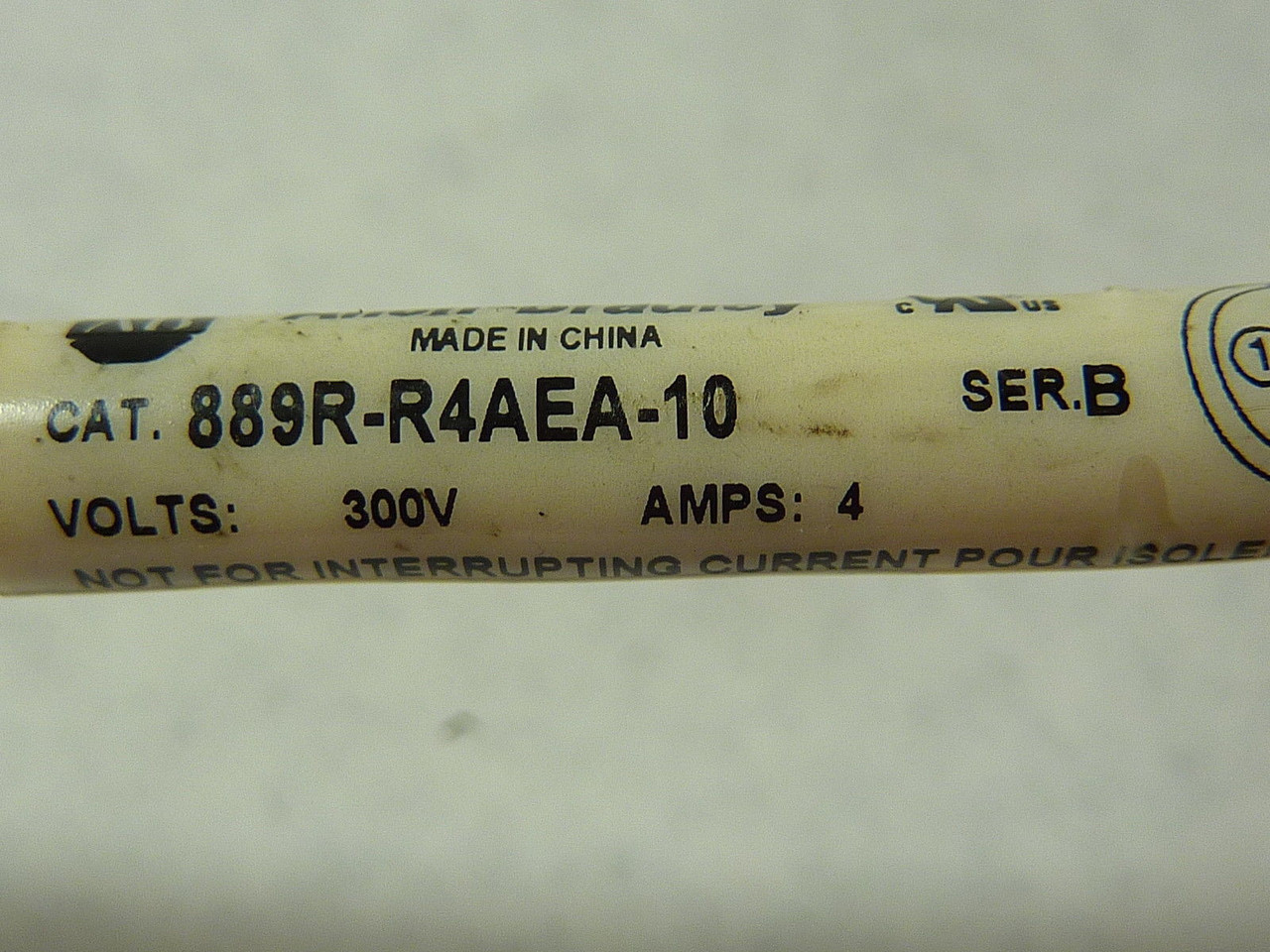 Allen-Bradley 889R-R4AEA-10 Cordset  4 Pole 300V 4A USED