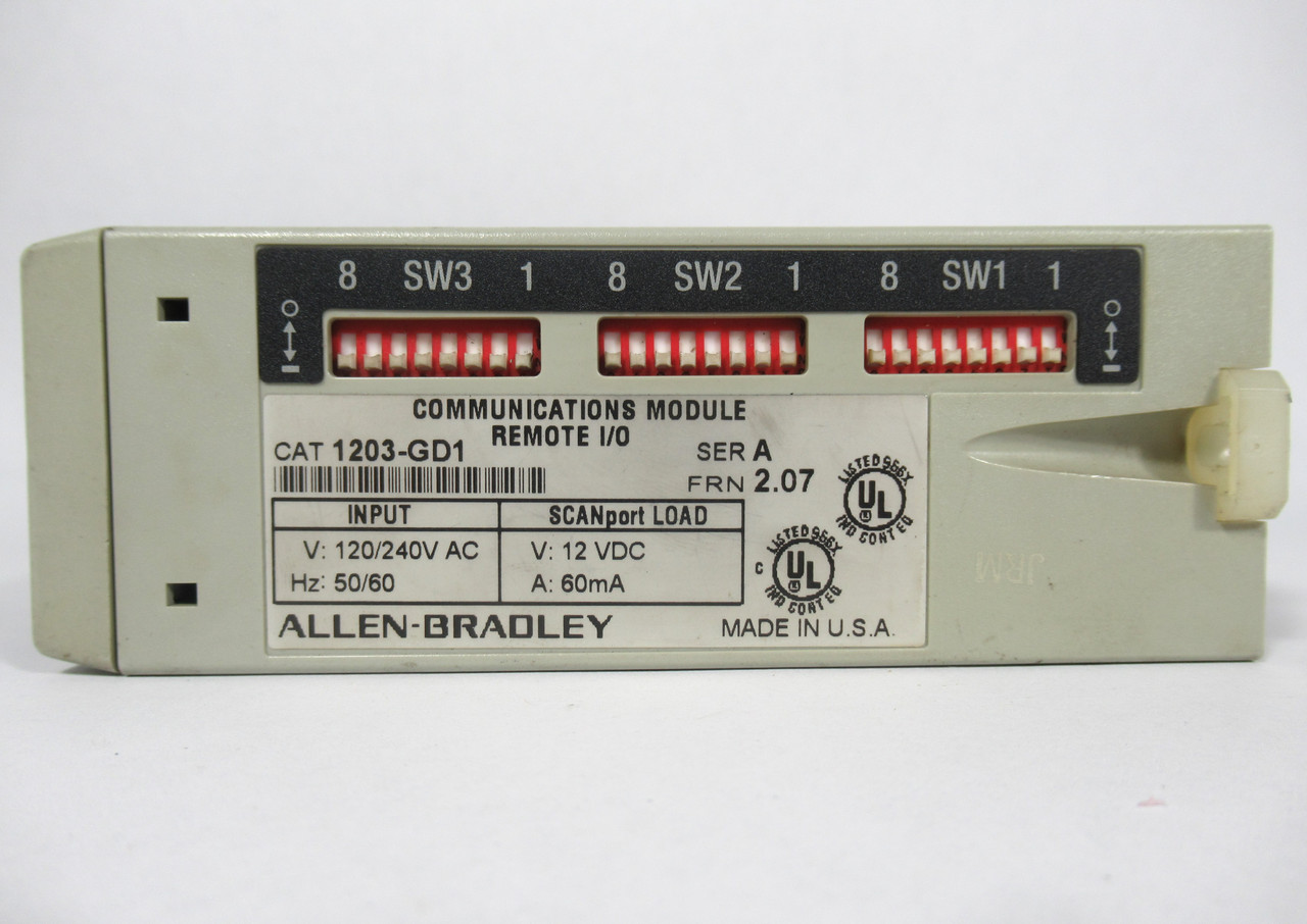 Allen-Bradley 1203-GD1 Communication Module Input/Output FRN 2.07 USED