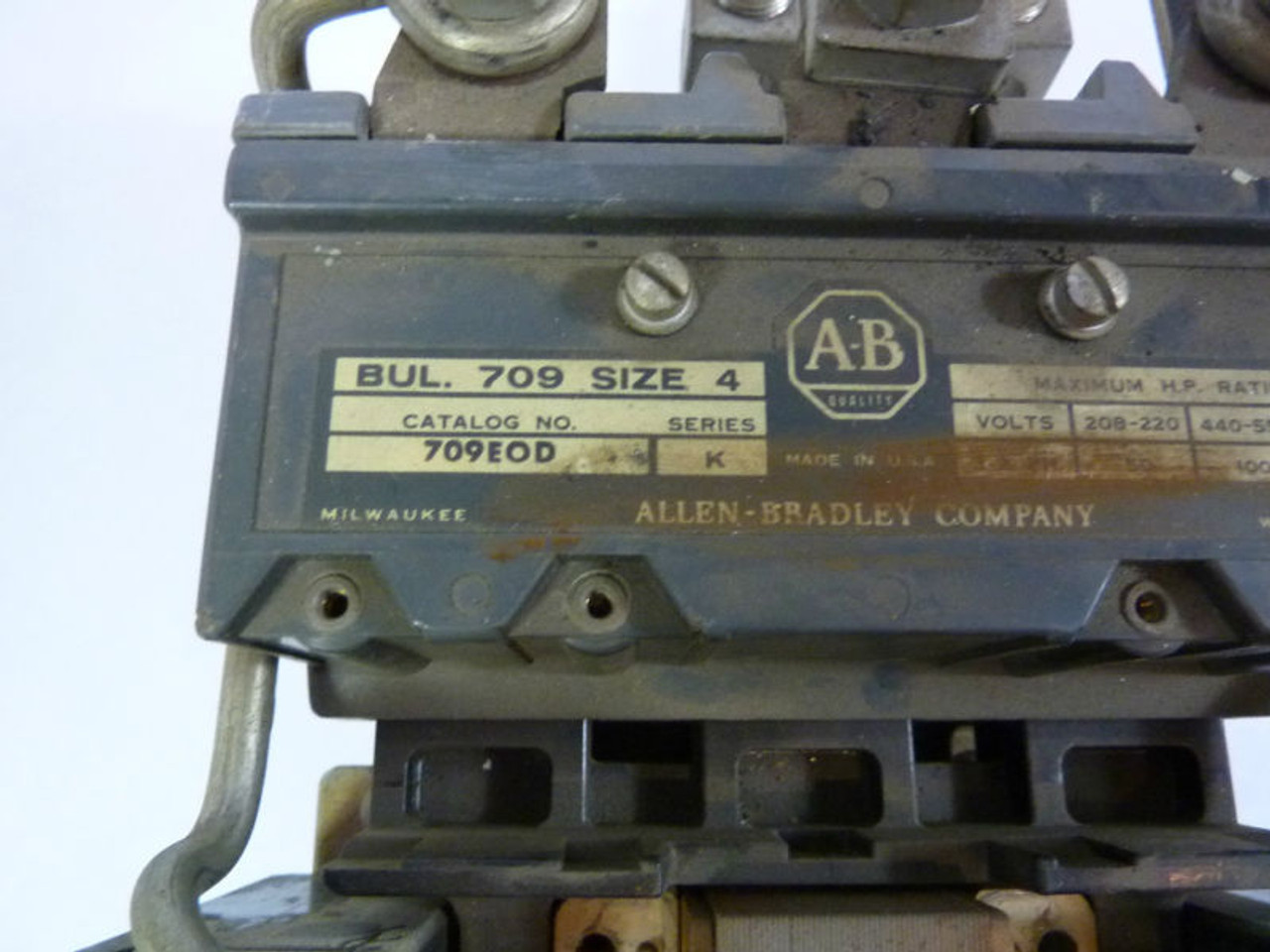 Allen-Bradley 709-EOD Starter NEMA Size4 120V ! AS IS !