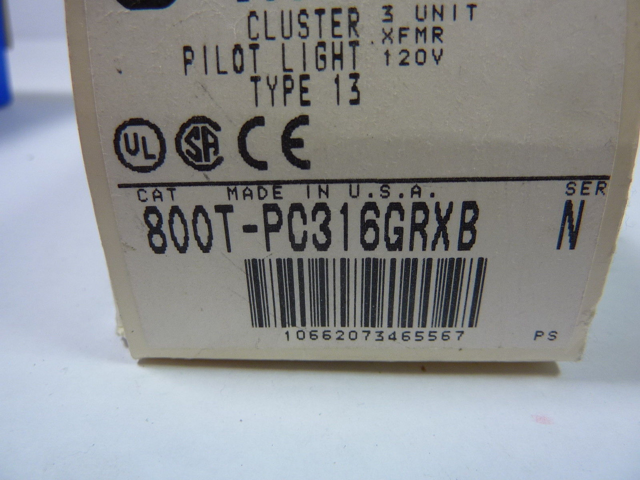 Allen-Bradley 800T-PC316GRXB Pilot Light 120VAC ! NEW !