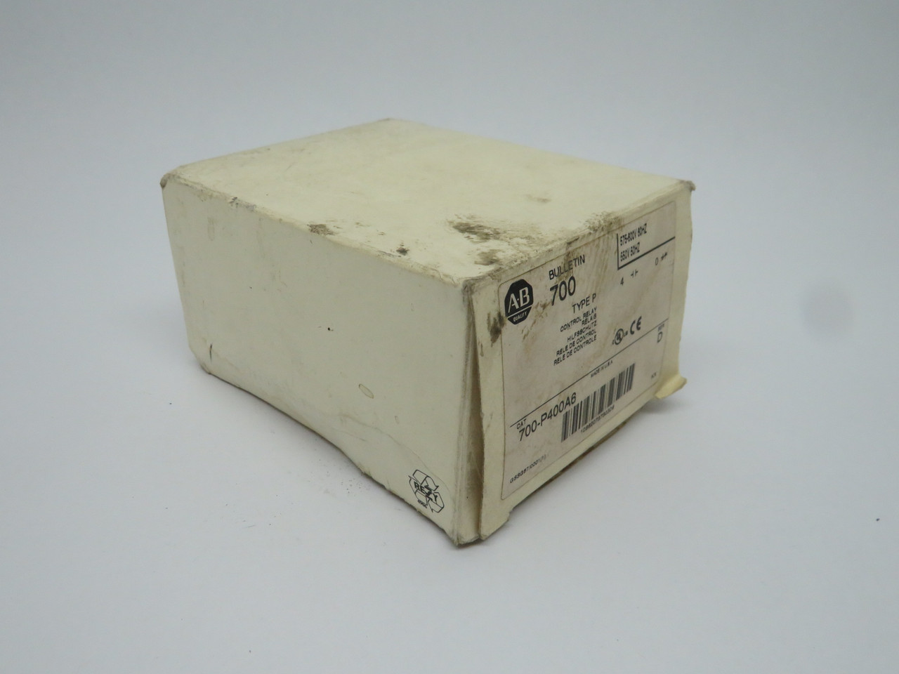 Allen-Bradley 700-P400A6 Control Relay 4NO 10Amp 575-600V DMG BOX NEW