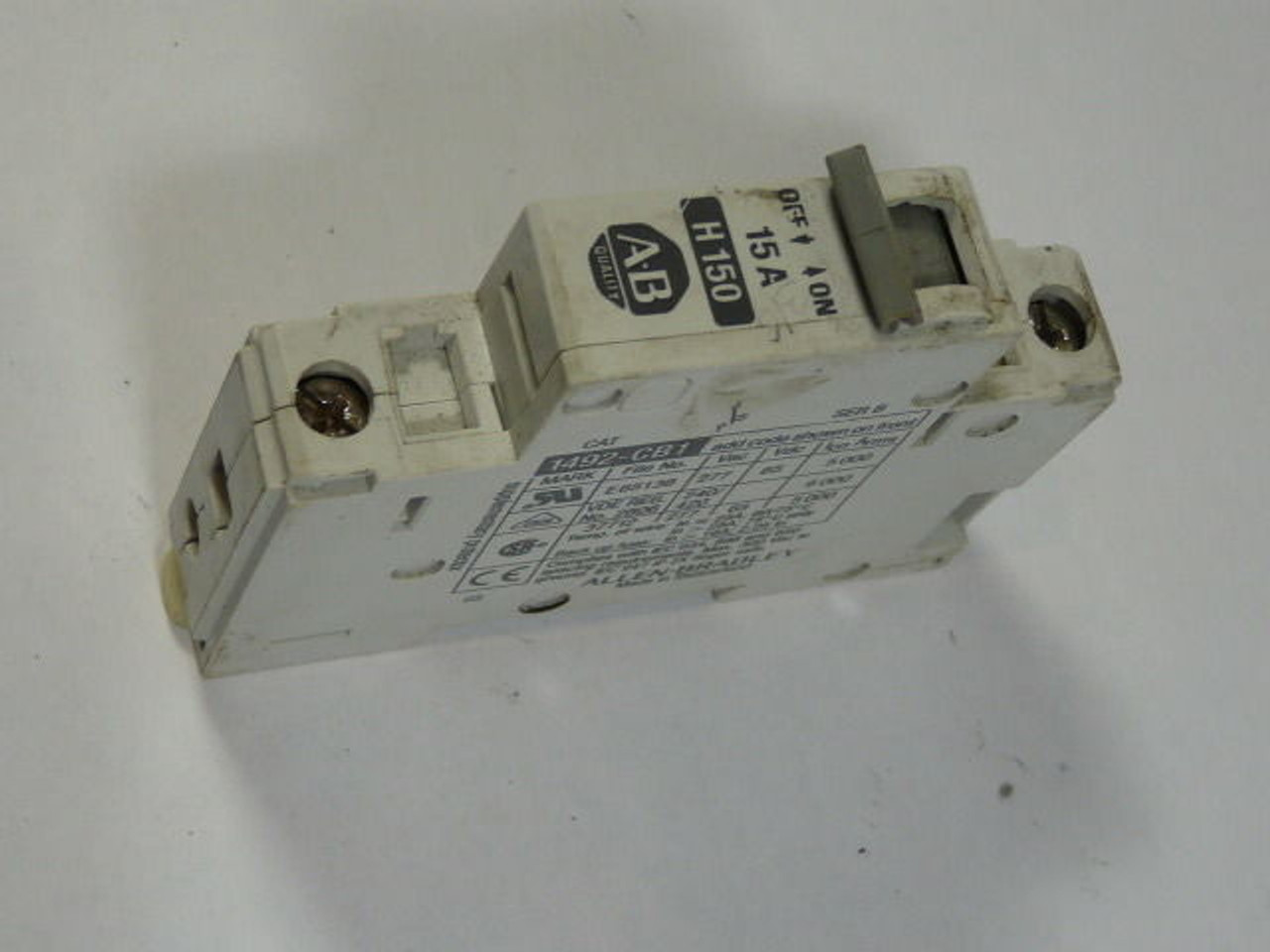 Allen-Bradley 1492-CB1 H150 Circuit Breaker 15 AMP USED