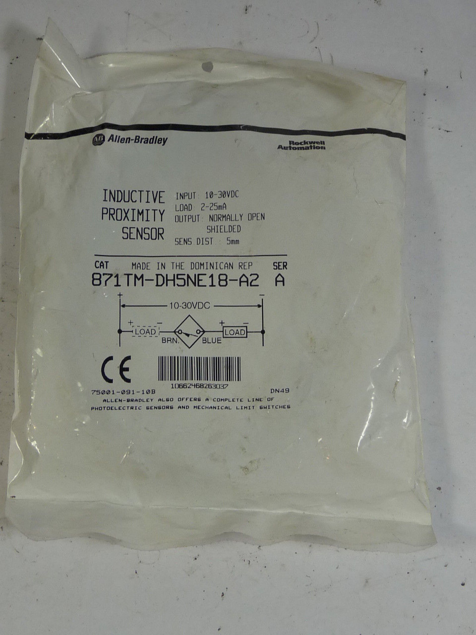 Allen-Bradley 871TMDH5NE18-A2 Inductive Proximity Sensor ! NWB !