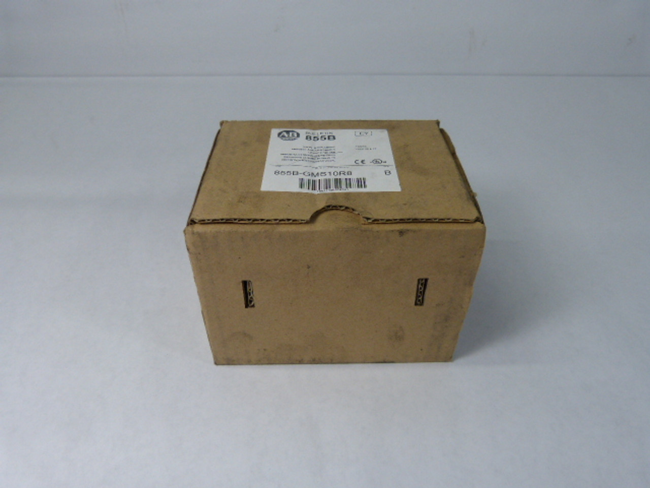 Allen-Bradley 855B-GMS10R8 Mini Square Beacon Yellow 120V 5Joule ! NEW !