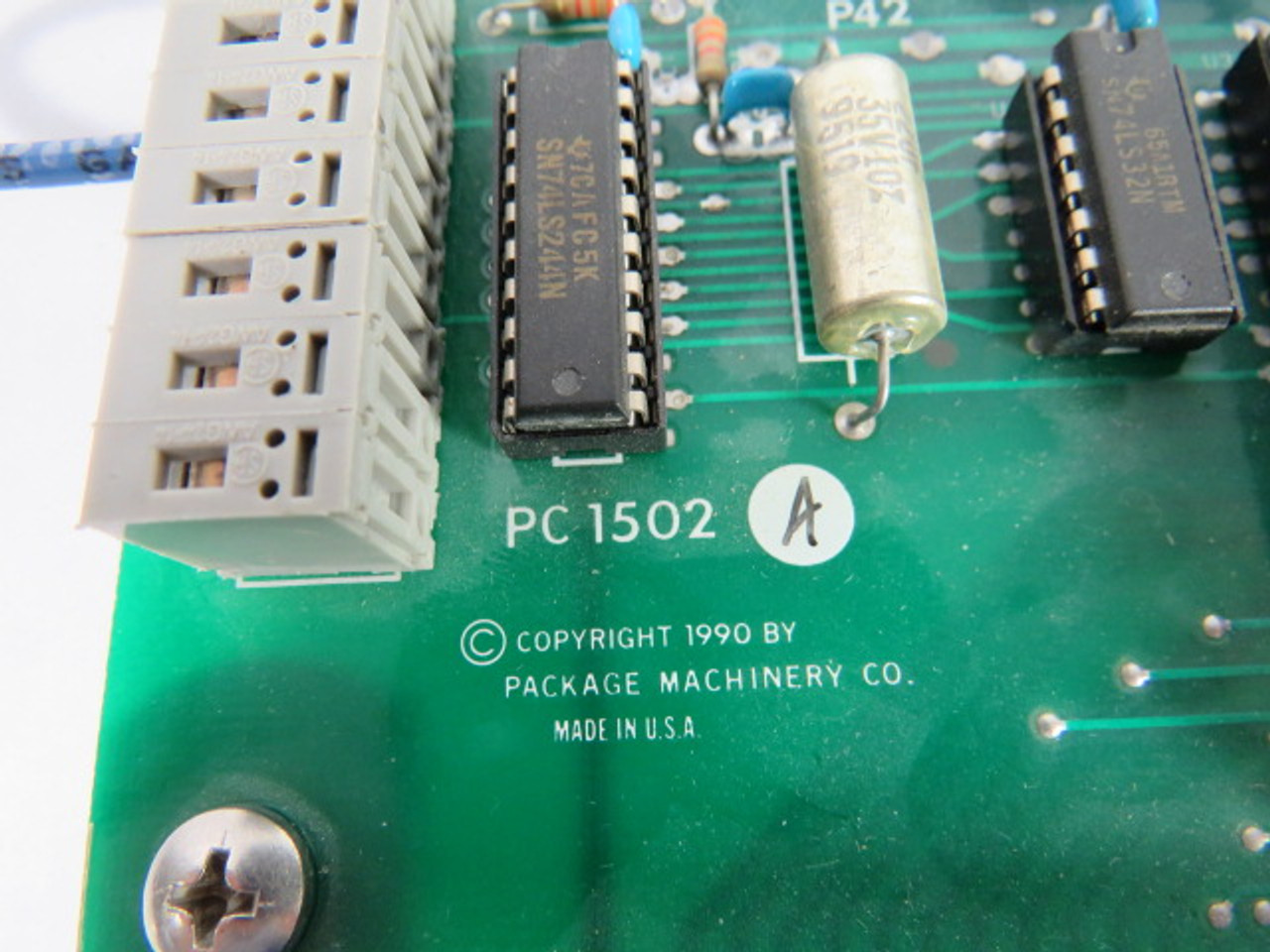 Package Control PC1502 Package Machinery Interface Board USED