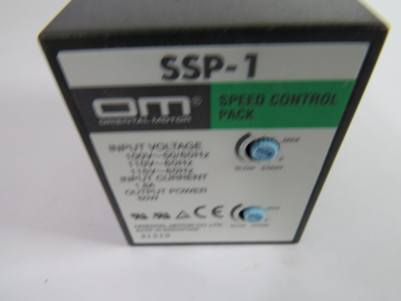 Oriental Motor SSP-1 Speed Control Pack 1.8A 115V USED