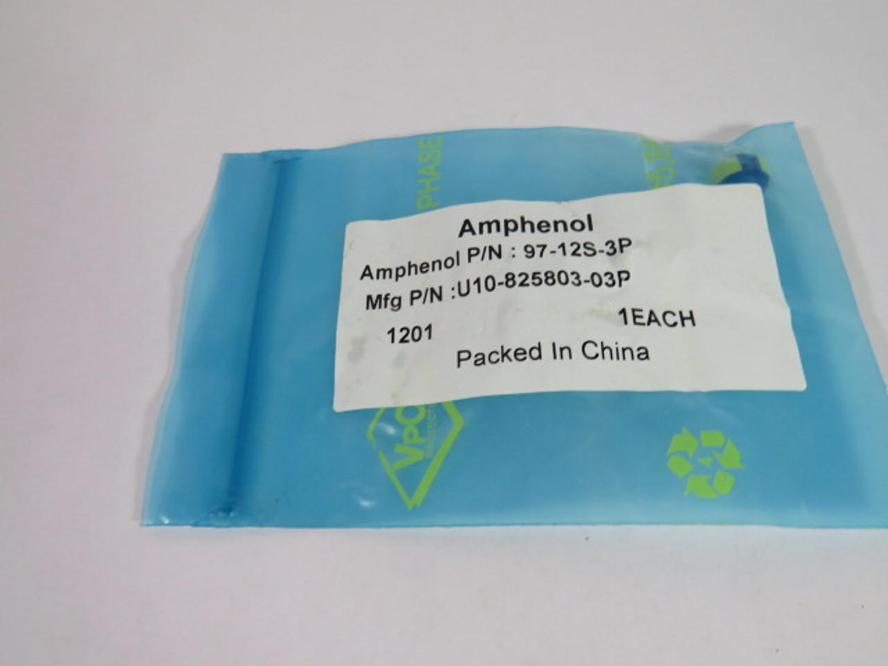 Amphenol 97-12S-3P Circular Insert Only for 12S Shells ! NWB !