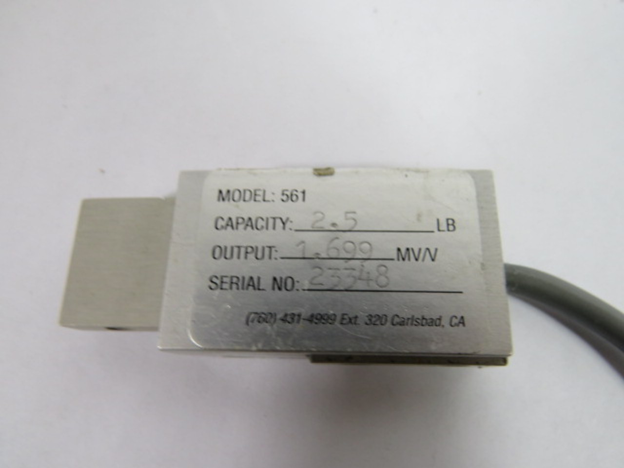 American Load Cells 561 2.5lb Capacity 1.702MV Output USED