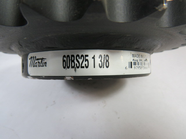 Martin 60BS25-1-3/8 Roller Chain Sprocket 1-3/8"B 25T 60C *Shelf Ware* USED