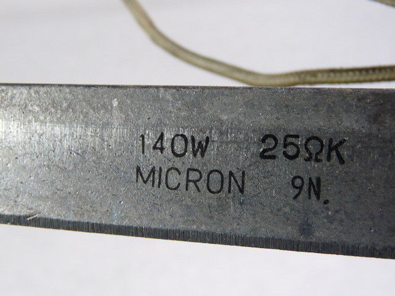 Micron 9N Fixed Square Body Resistor 140W 25KOhm USED