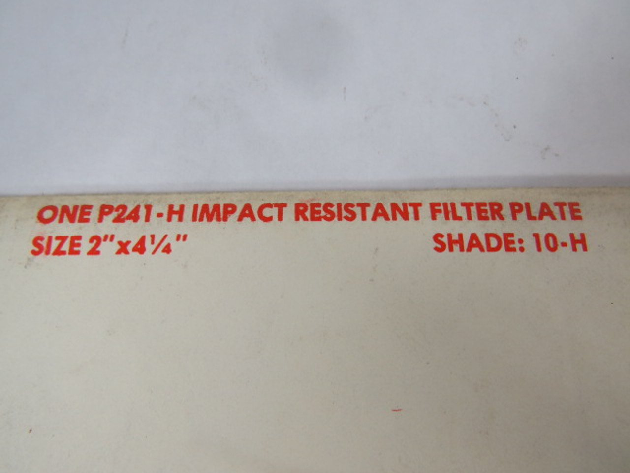 Fibre-Metal P241-H Impact Resistant Filter Plate 2"x4.25" Shade #10-H ! NEW !