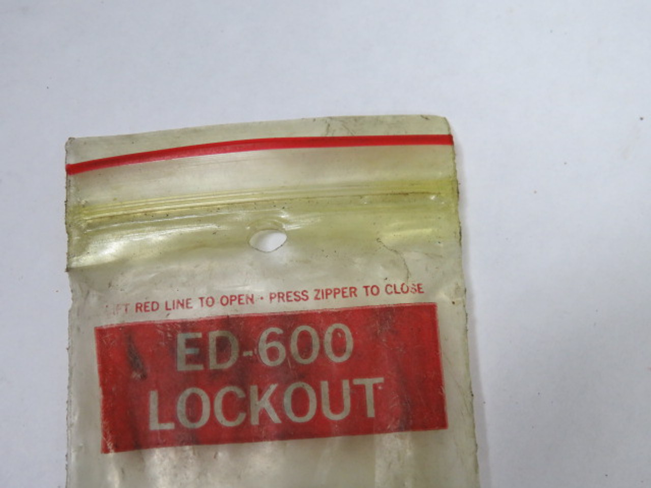 Safety Supply ED-600 RED Steel Lockout Tag USED