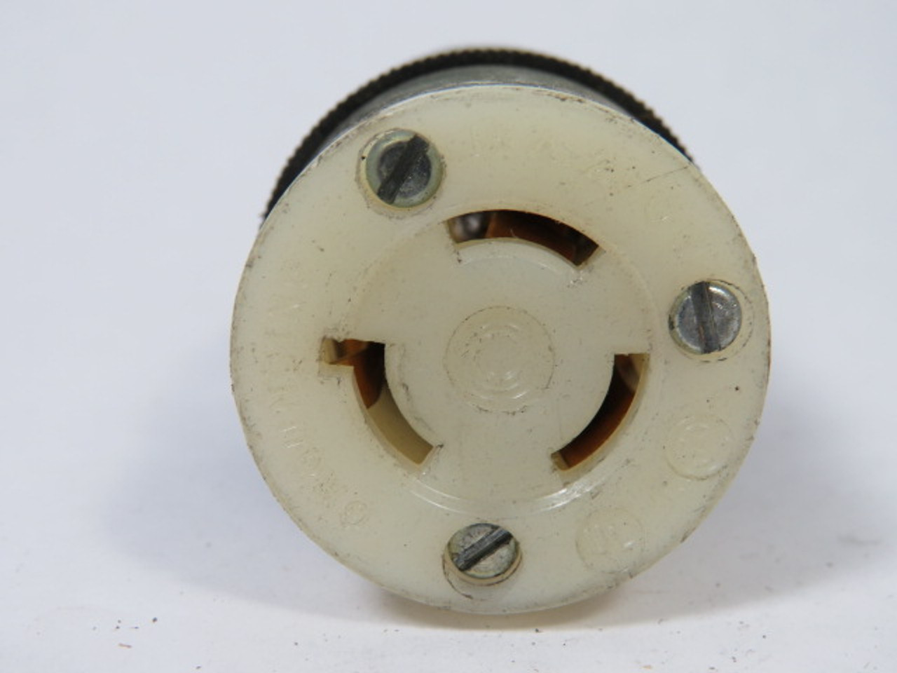 Hubbell 4579C Twist-Lock Connector 15A 250V 3W 2P USED