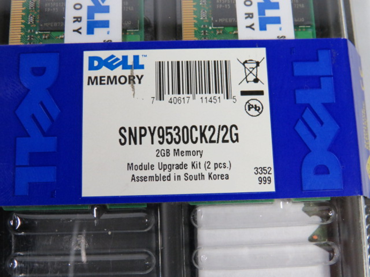 Dell SNPY9530CK2/2G Ram 2GB KIT ! NEW !