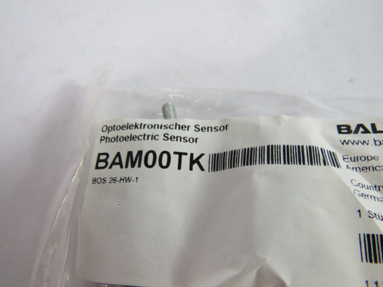 Balluff BAM00TK (BOS26-HW-1) Sensor Bracket ! NWB !