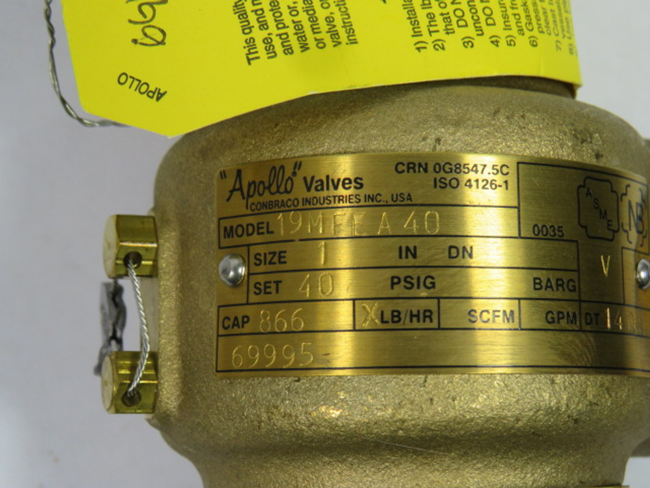 Apollo 19MFEA-40 Safety Valve 1" X 1-1/4" ! NEW !