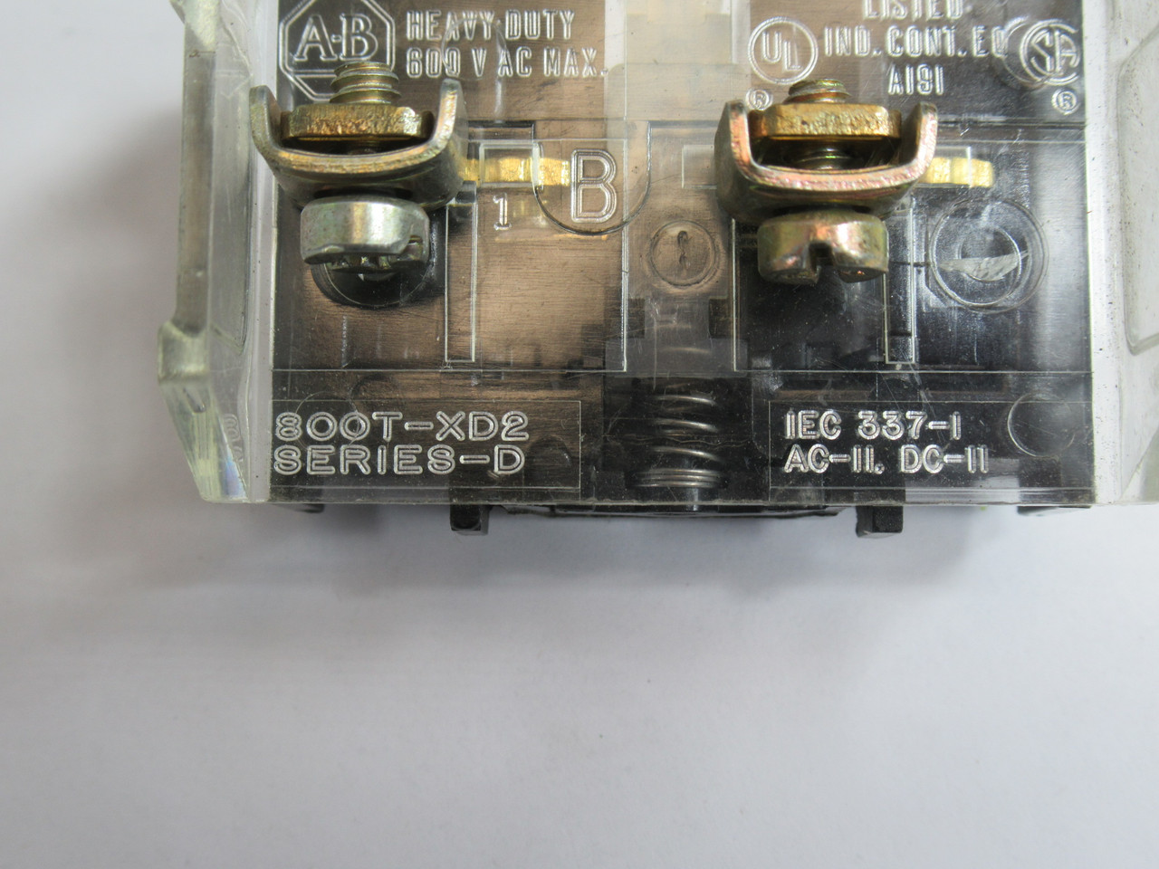 Allen-Bradley 800T-XD2 Contact Block 1NC Shallow Series D USED