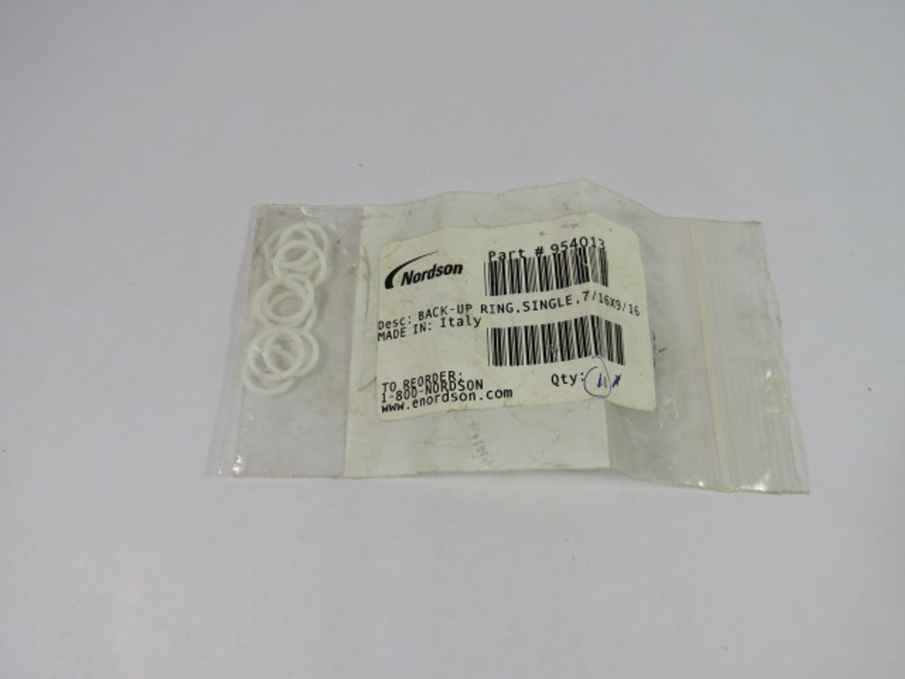 Nordson 454013 Back-up Ring 1/716X9/16" Pack of 10 ! NEW !