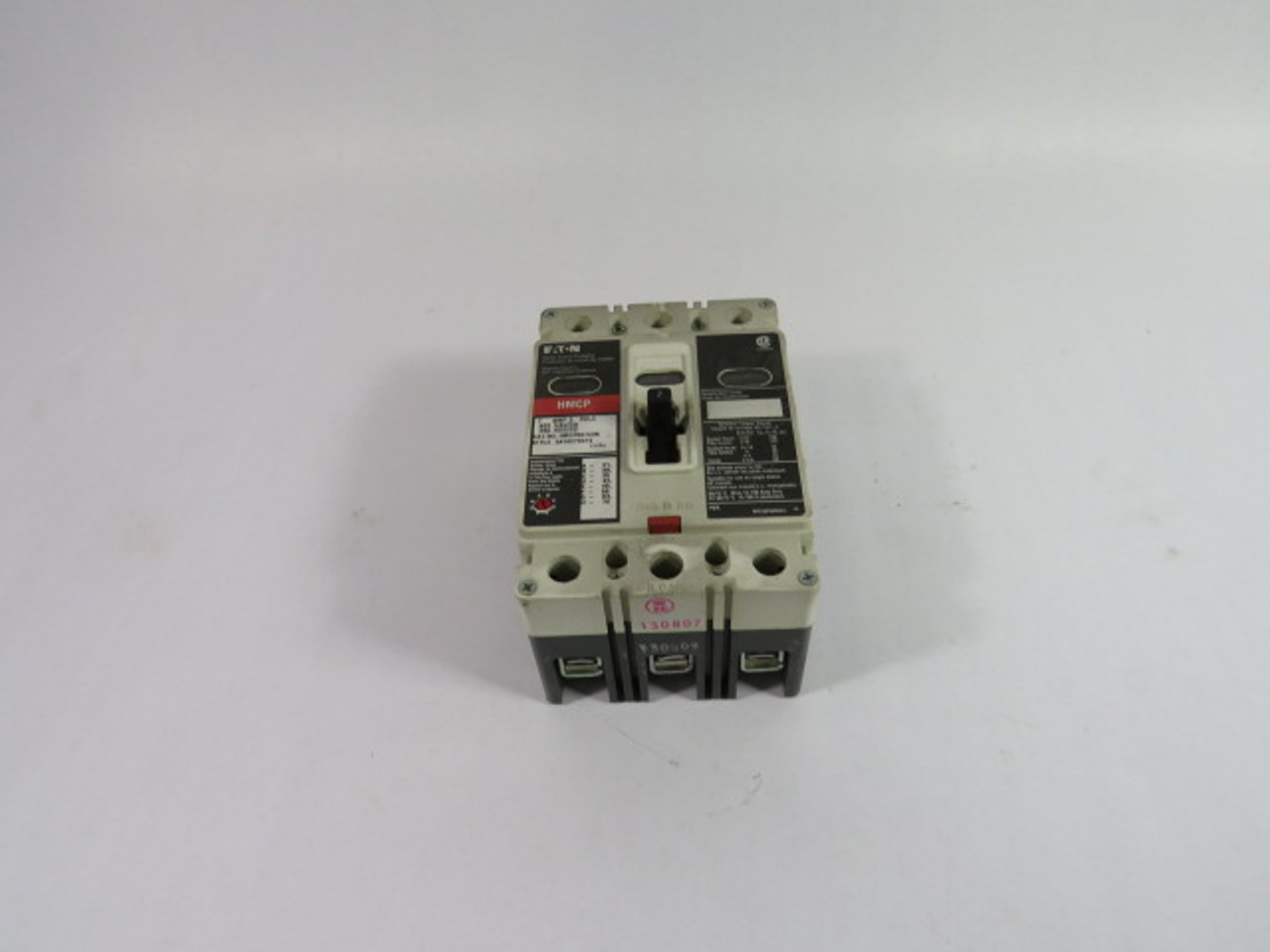 Eaton HMCP007C08 Motor Circuit Breaker 7A 3-Pole 600VAC 250VDC USED