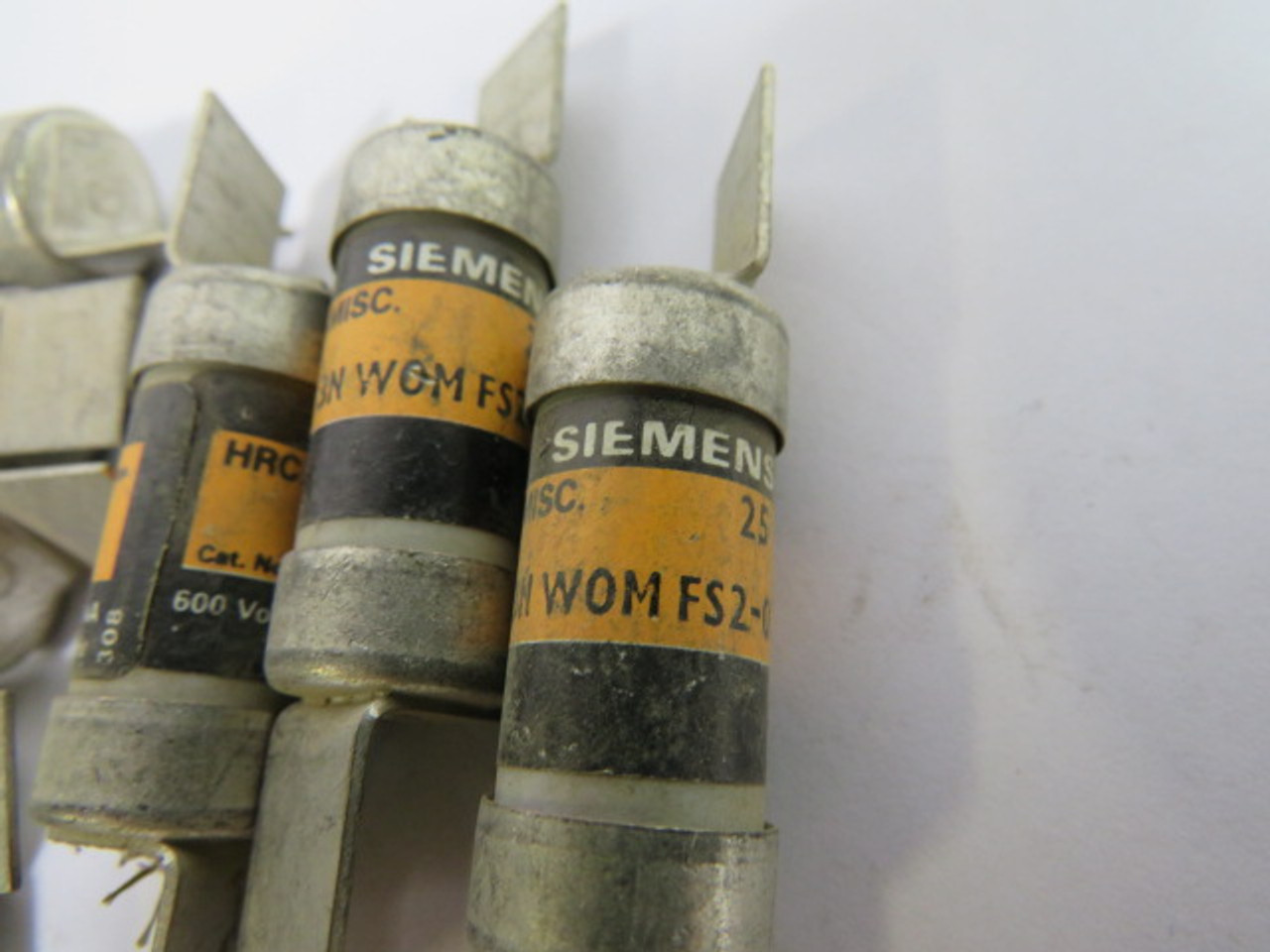 Siemens 3N-WOMFS2-025 Fuse 25A 600V Lot of 10 USED
