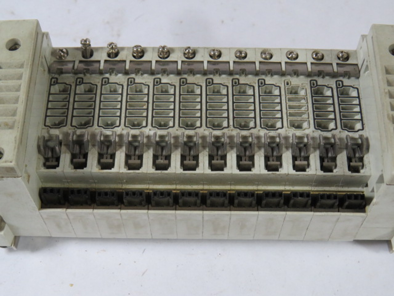 SMC 12-Port Solenoid Valve Manifold USED