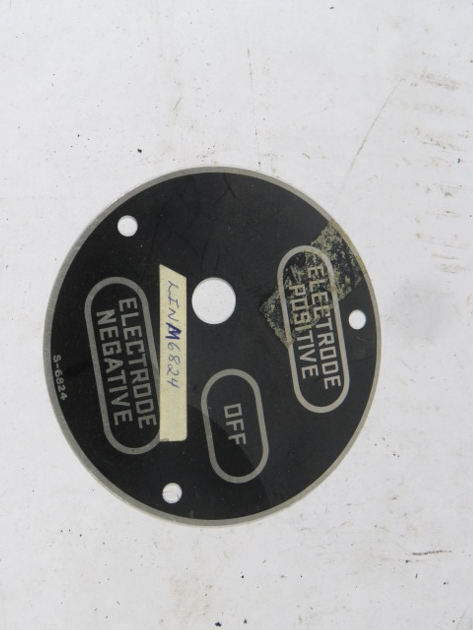 Lincoln Electric S-6824 Welding Legend Plate USED