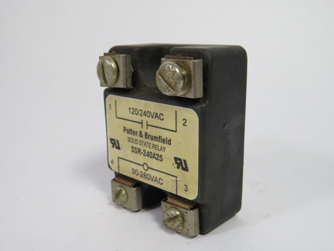 Potter & Brumfield SSR-240A25 Solid State Relay 25 Amp 280 Vac USED