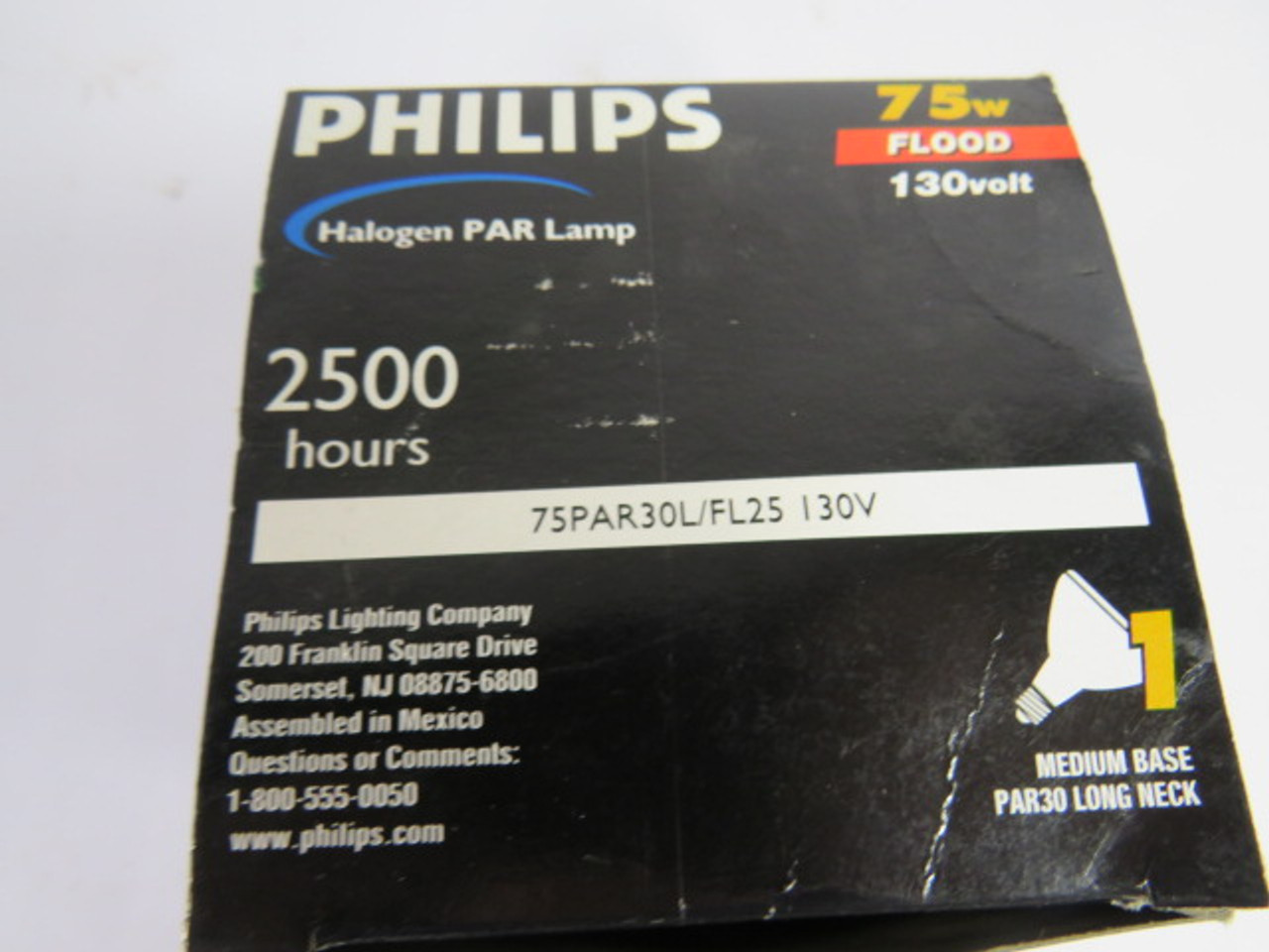 Philips 75PAR30L/FL25-130V Lamp 75W 130V 1050L 2500Hrs. ! NEW !