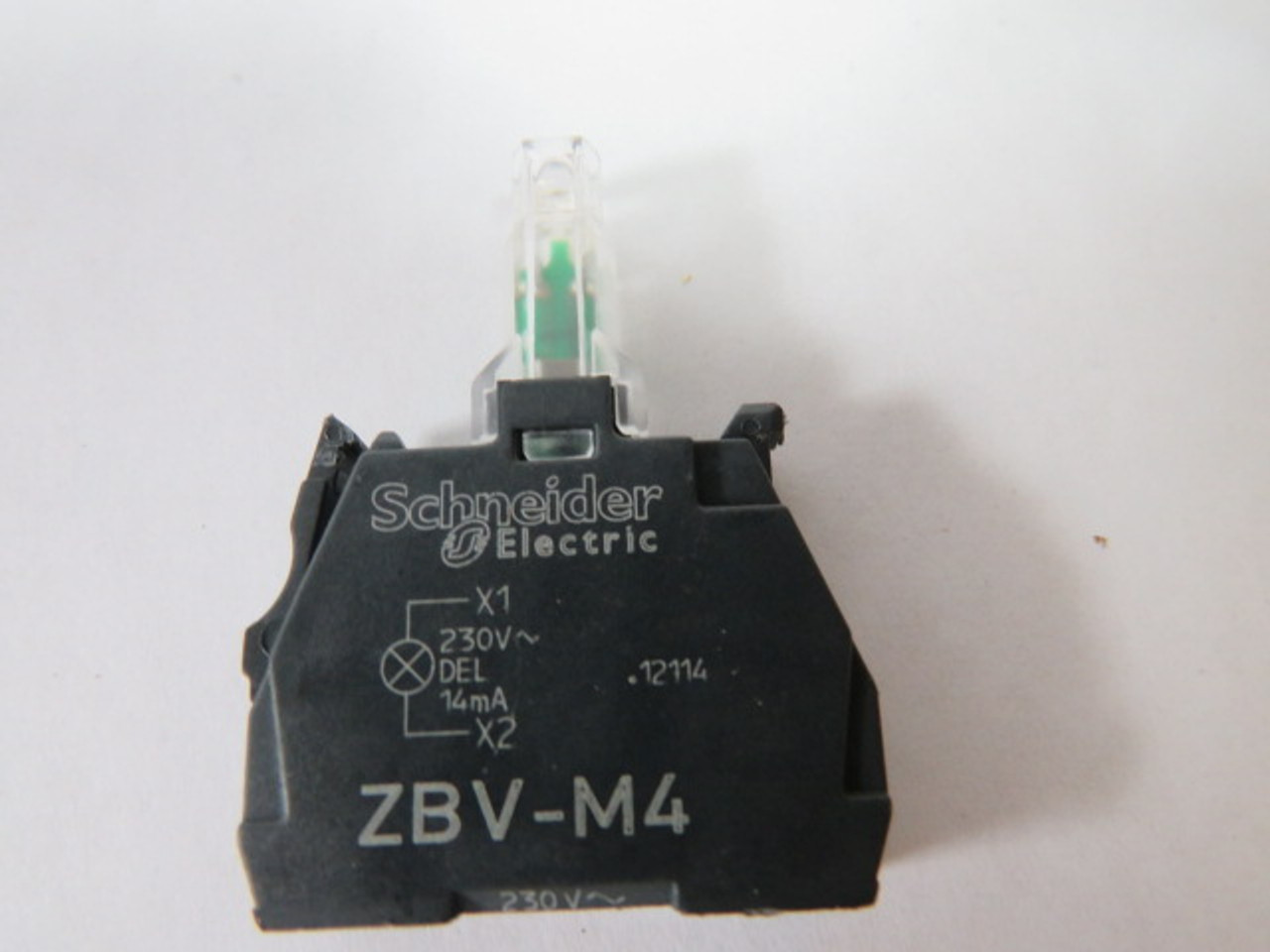 Schneider Electric ZBV-M4 Contact Block w/ Light Module 230V 14mA USED