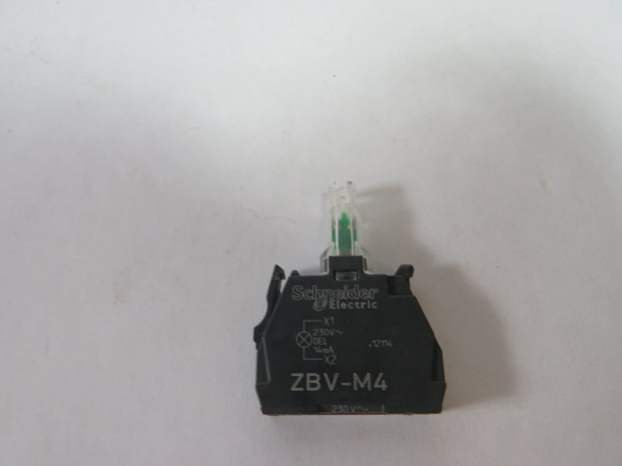 Schneider Electric ZBV-M4 Contact Block w/ Light Module 230V 14mA USED