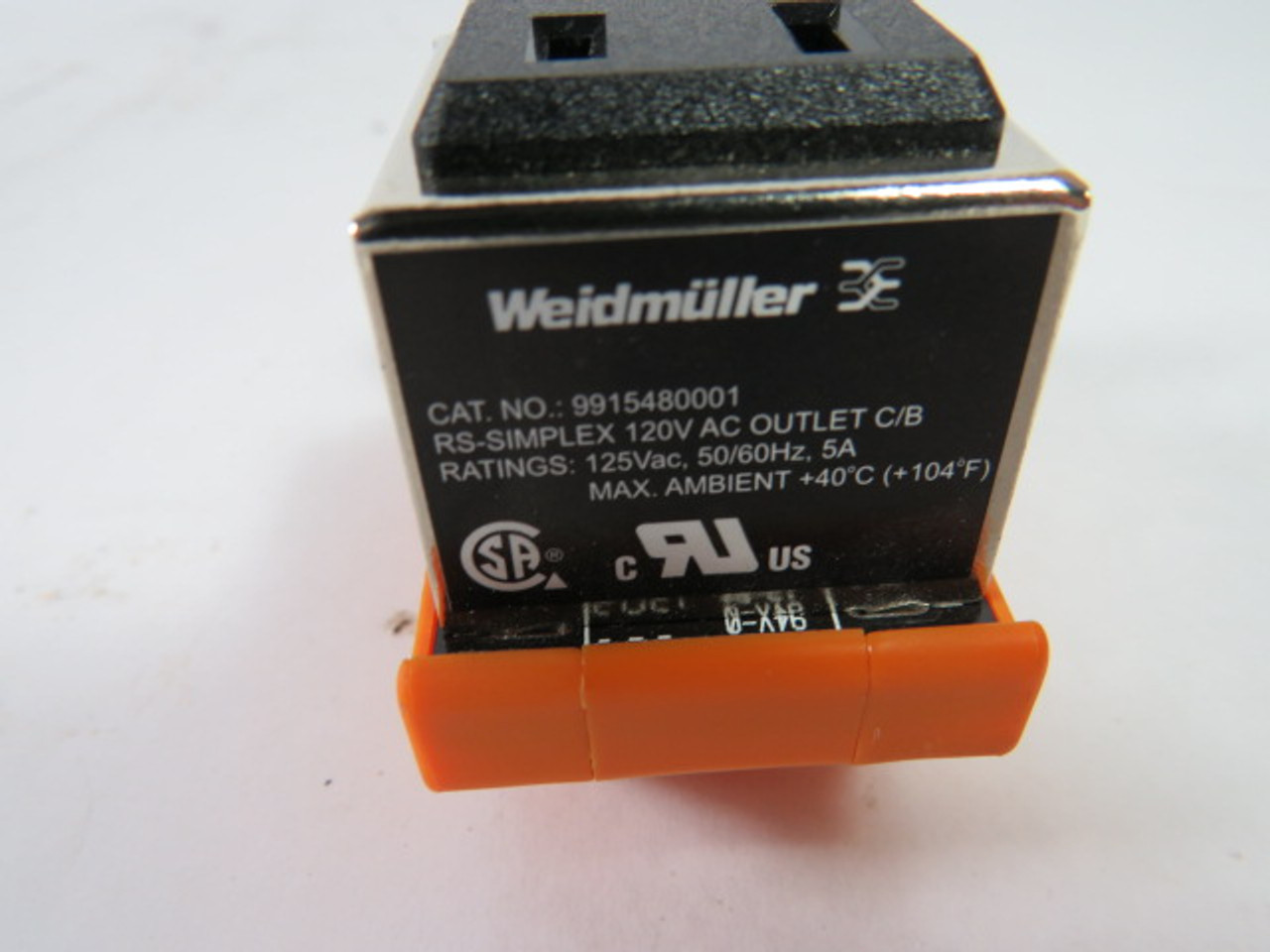 Weidmuller 9915480001 Outlet Module 120VAC 5A USED