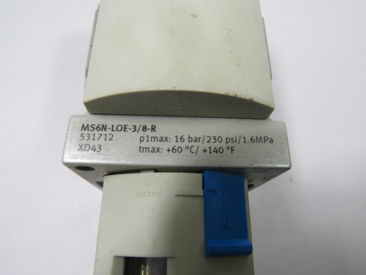 Festo MS6N-LOE-3/8-R 531712 Lubricator 230PSI 16BAR 1.6MPa USED