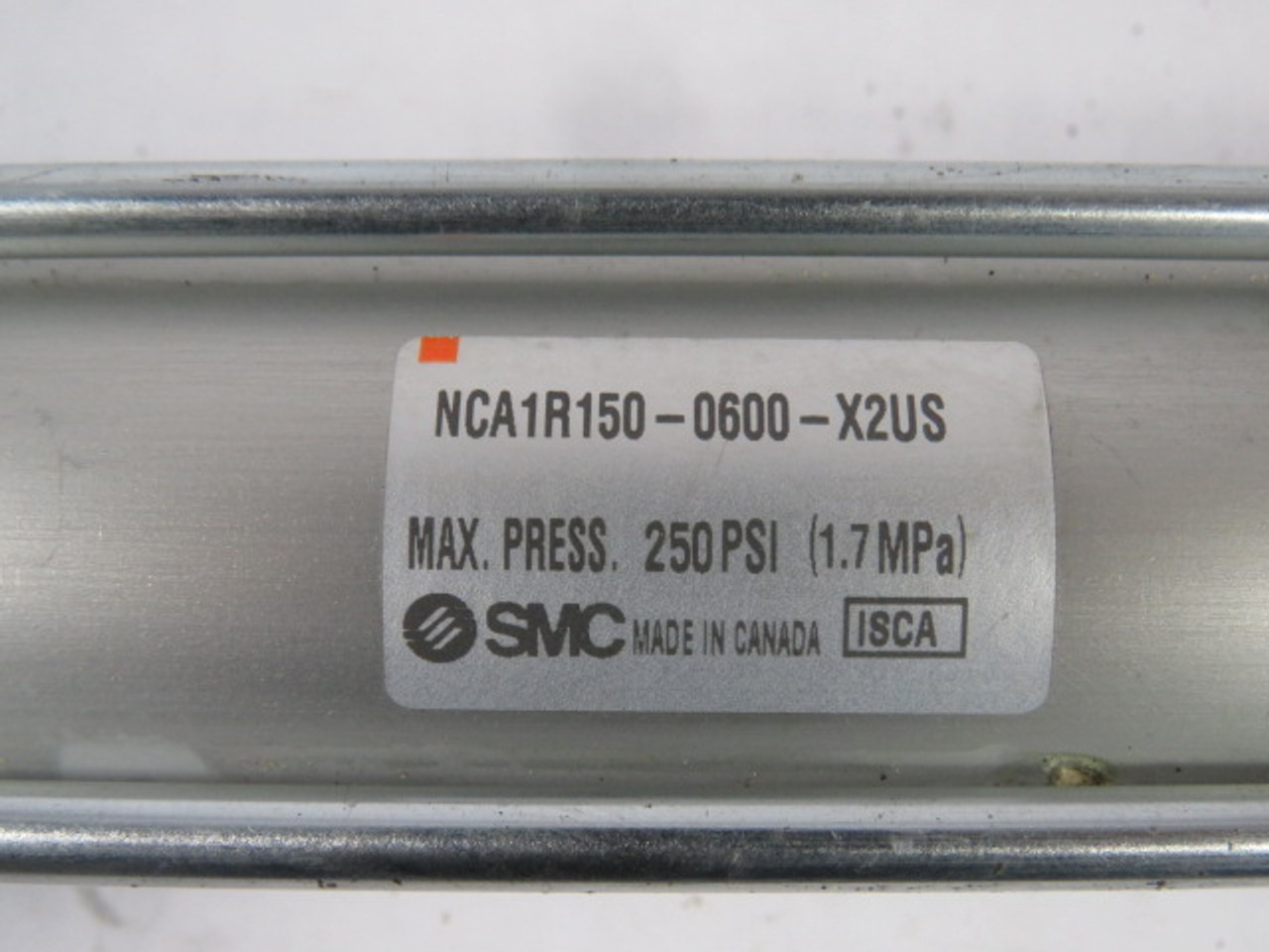 SMC NCA1R150-0600-X2US Pneumatic Air Cylinder 1-1/2" Bore 6" Stroke USED