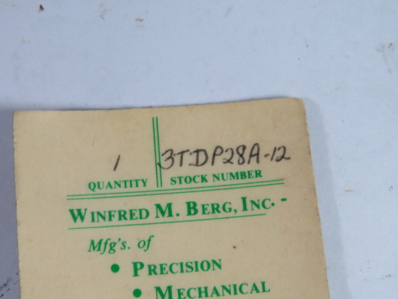Winfred Berg 3TDP28A-12 Min-E-Pitch 3-D Sprocket 12 Teeth 1/4" Bore ! NEW !