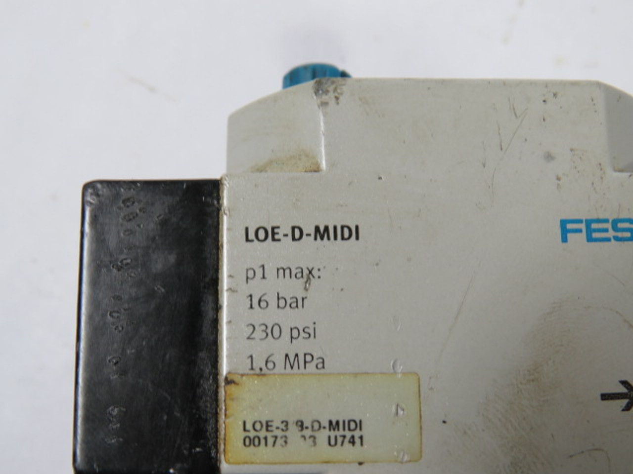Festo LOE-3/8-D-MIDI-NPT Lubricator 16Bar 230psi Metal Bowl Guard USED