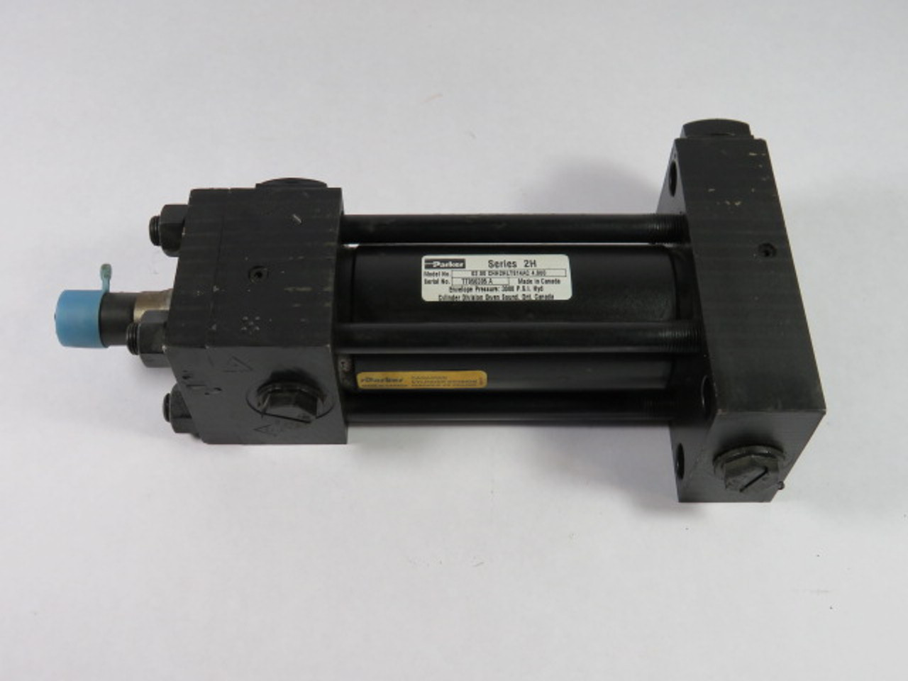 Parker 02.00-CHH2HLTS14AC-4.000 Pneumatic Cylinder 2" Bore 4" Stroke USED